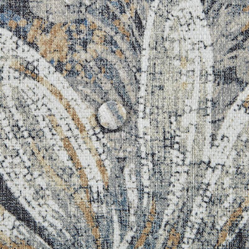 Roomfitters 360 Degree Swivel Glider Chair, Tufted Back Accent Armchair, Upholstered Seating with Removable Cushion, Multicolor