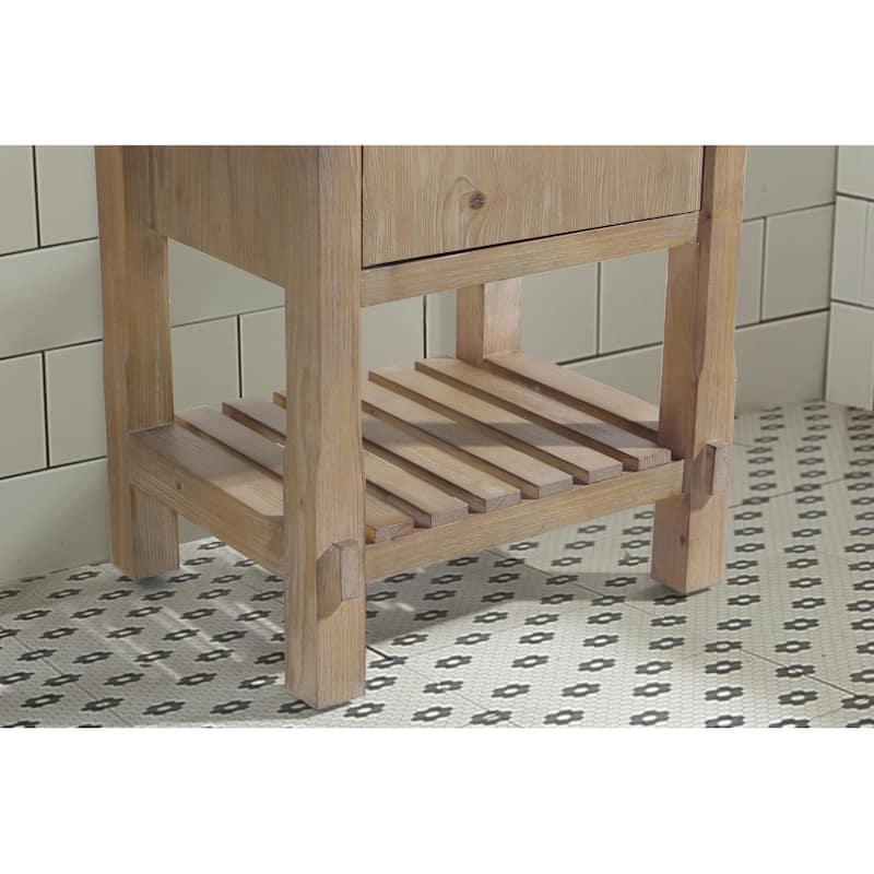 Marina 20.5" Bathroom Vanity, Weathered Fir Finish