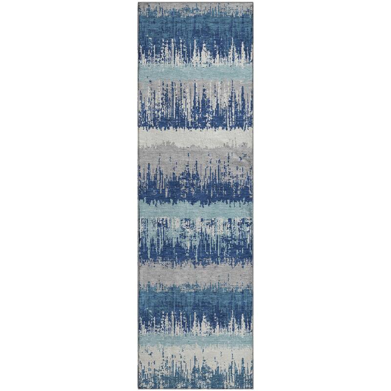 Premium Washable Super Soft Modern Ombre Stripe Mayfield Rug