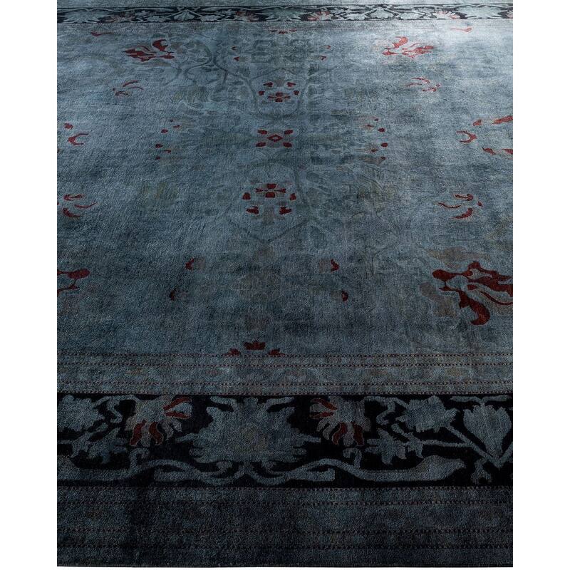 Vibrance One-of-a-Kind Hand-Knotted Area Rug - Gray, 11' 10" x 15' 5" - 11' 10" x 15' 5"