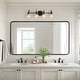 preview thumbnail 32 of 51, Modern 3-Light Bathroom Vanity Light Minimal Globe Glass Wall Sconce