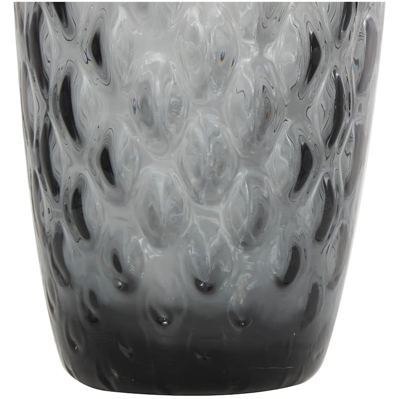 Black Glass Handmade Ombre Vase