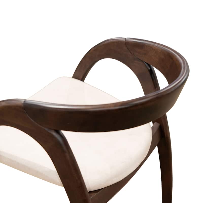 Furniture of America Abigail XI Mid-century Modern Handcrafted Solid Wood Dining Chairs (Set of 2)