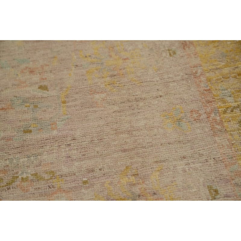 Hand Knotted Oriental 100% Wool Carpet Traditional Floral Purples Ziegler Area Rug - 5' 1'' X 2' 11''