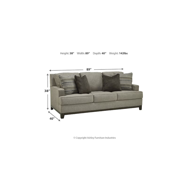 Signature Design by Ashley Kaywood Gray 3-Piece Upholstery Package - 89" W x 40" D x 38" H