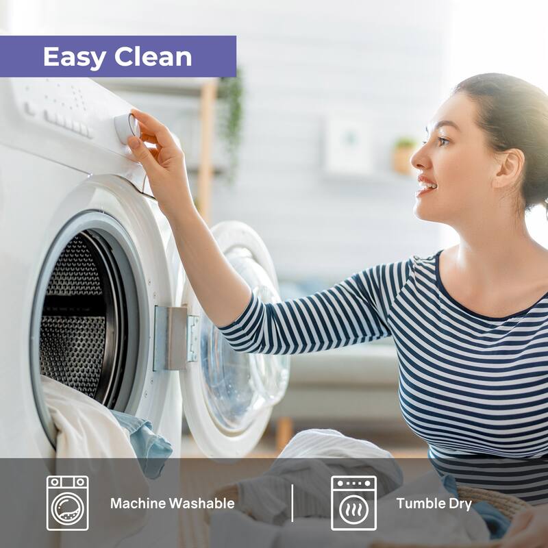 Cool-to-touch Cooling Mattress Pad with PCM Technology - White