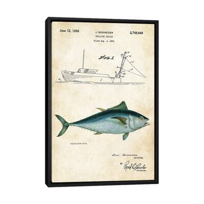 iCanvas "Bluefin Tuna" by Patent77 Framed