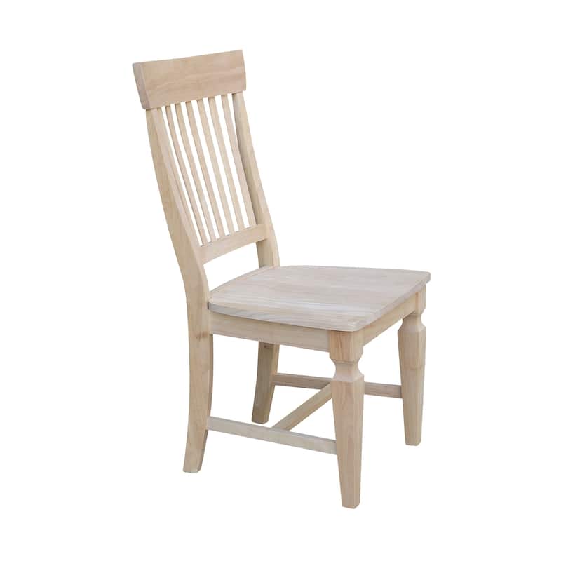 Solid Wood Vista Slat Back Dining Chairs - Set of Two