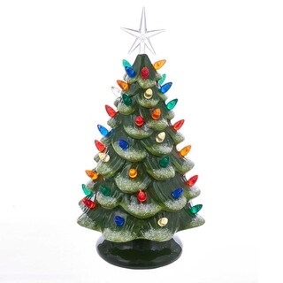 Shop Kurt Adler 12 8 Inch Battery Operated Led Ceramic Pink Christmas Tree Tabletop 12 8 Overstock 22887389