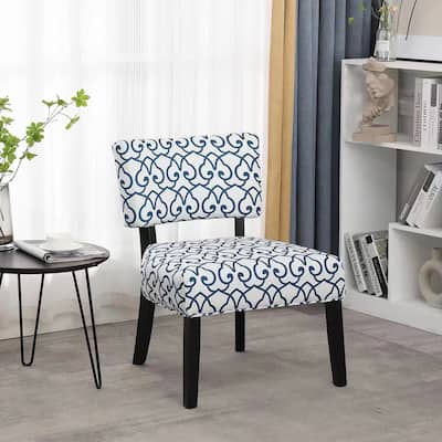 Porthos Home Reta Pattern Fabric Accent Chair with Rubberwood Legs