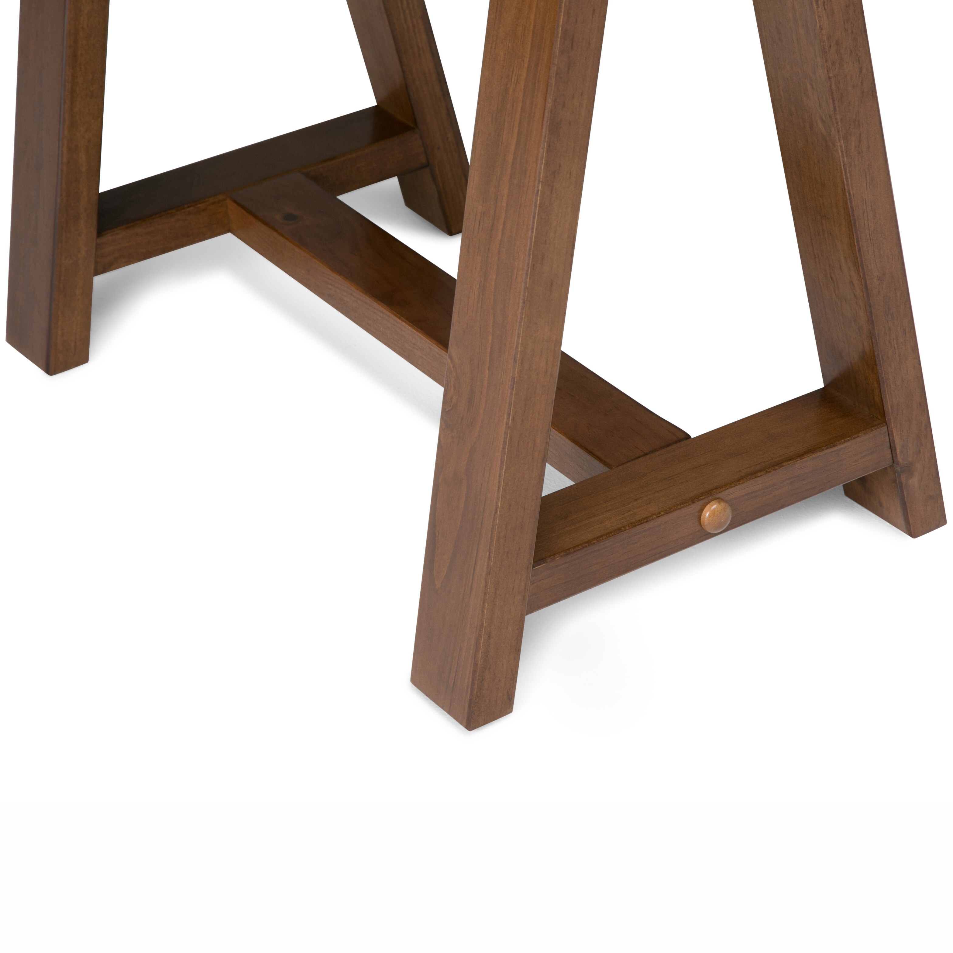 Wyndenhall hawkins solid wood modern industrial clearance 60 inch wide writing office desk