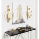 preview thumbnail 1 of 21, Kate and Laurel Doria Round Glass and Metal Wall Sconce - 12x22