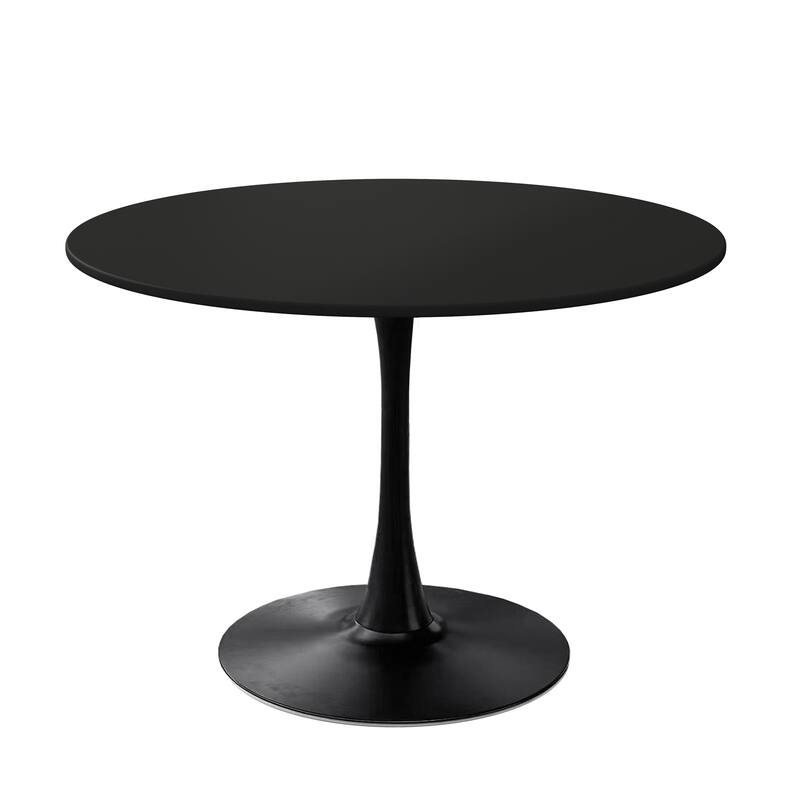 Modern Round Dining Table End Table Leisure Coffee Table with Metal Base
