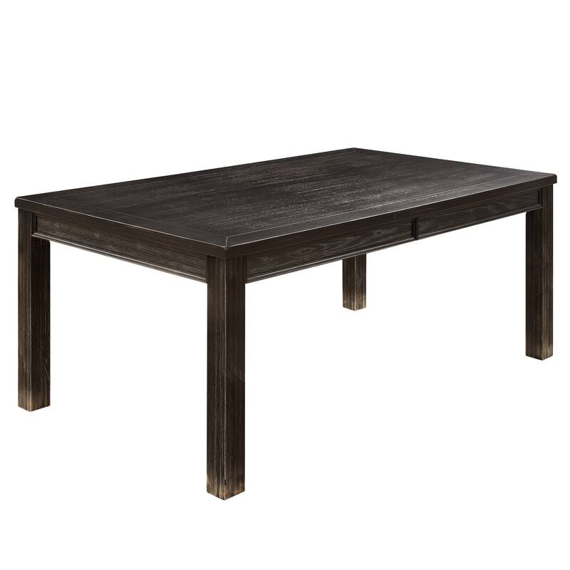 Morz Rustic Black Solid Wood 7-Piece Dining Set by Furniture of America