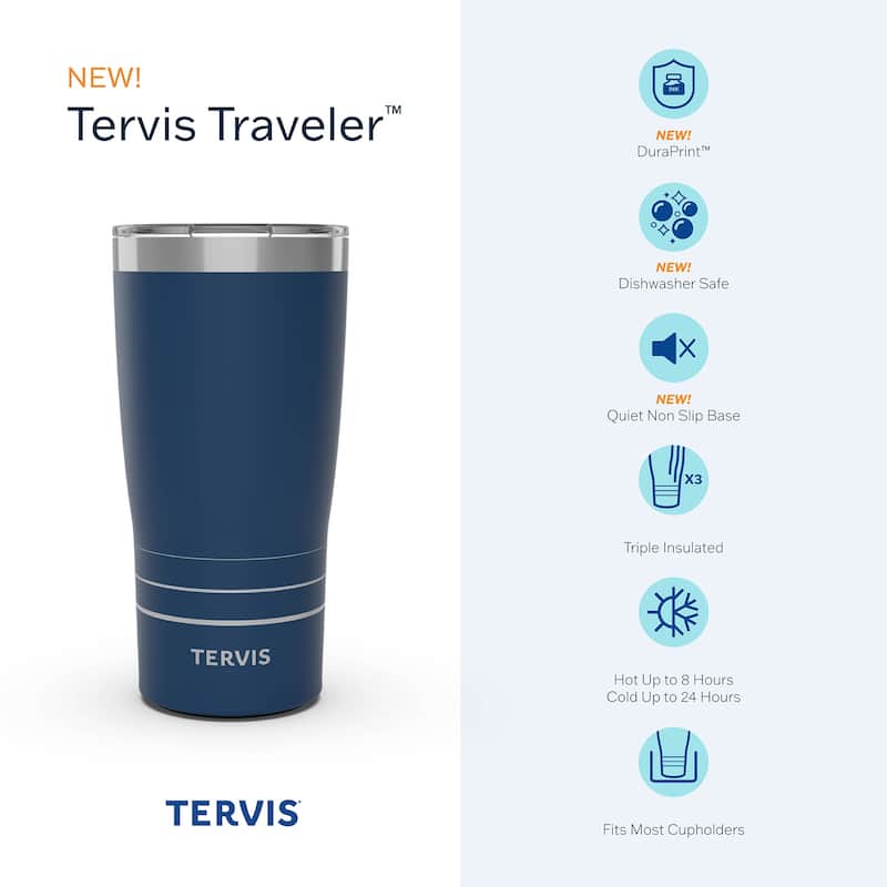 Tervis Traveler Star Wars Darth Vader The Dark Side Triple Walled Insulated Travel Tumbler, Stainless Steel