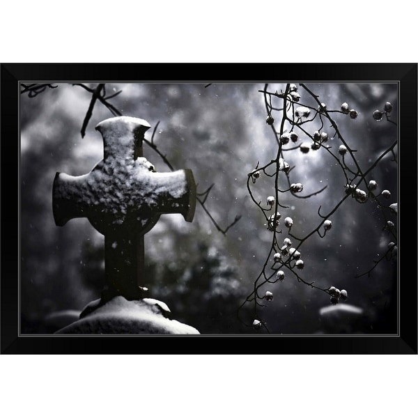 "Frozen Memories" Black Framed Print