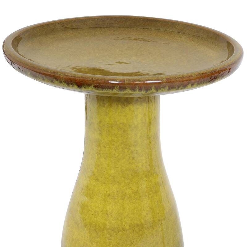 Sunnydaze Duo-Tone Ceramic Bird Bath