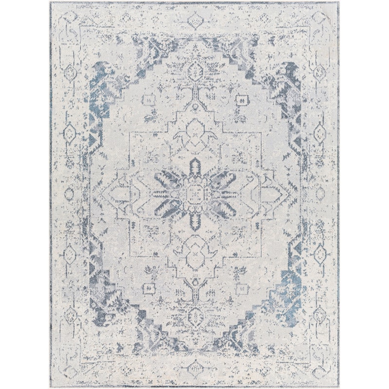 Livabliss Traditional Lillian Medallion Washable Area Rug