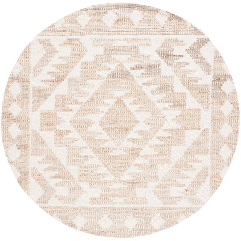 SAFAVIEH Handmade Natural Fiber Shpresa Jute & Wool Rug