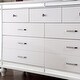 preview thumbnail 8 of 10, Derc Contemporary 2-piece 7-Drawer Dresser and Mirror Set by Furniture of America