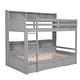 preview thumbnail 13 of 24, Ample Storage Twin Size Bunk Bed with Built-in Shelves and Storage Drawers