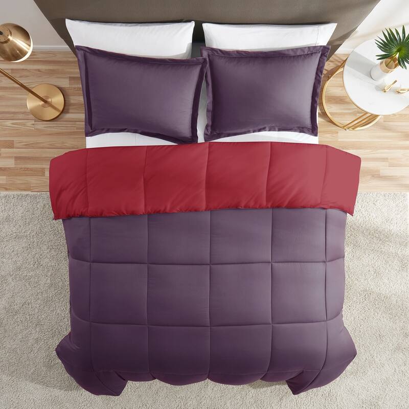 Nestl All Season Down Alternative Reversible Comforter Set