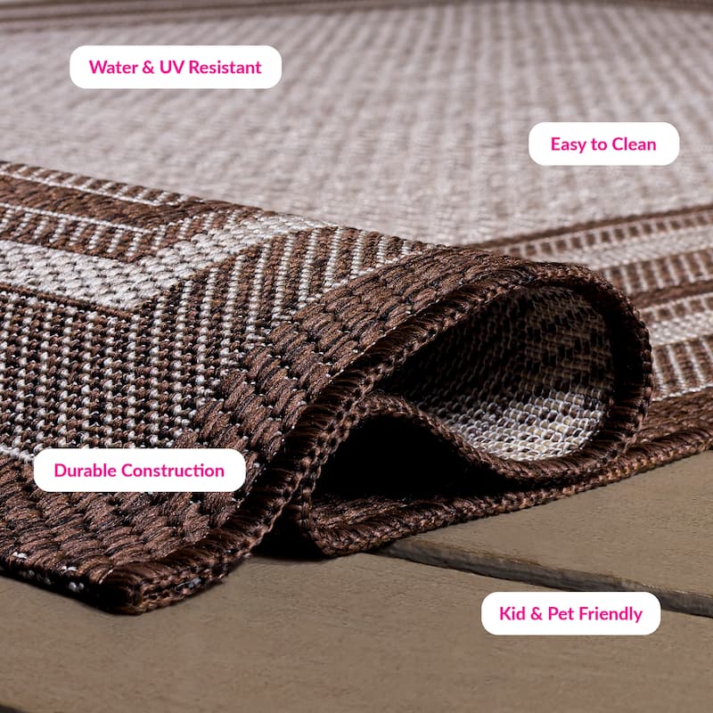 SAFAVIEH Courtyard Vickie Indoor/Outdoor Waterproof Patio Backyard Rug