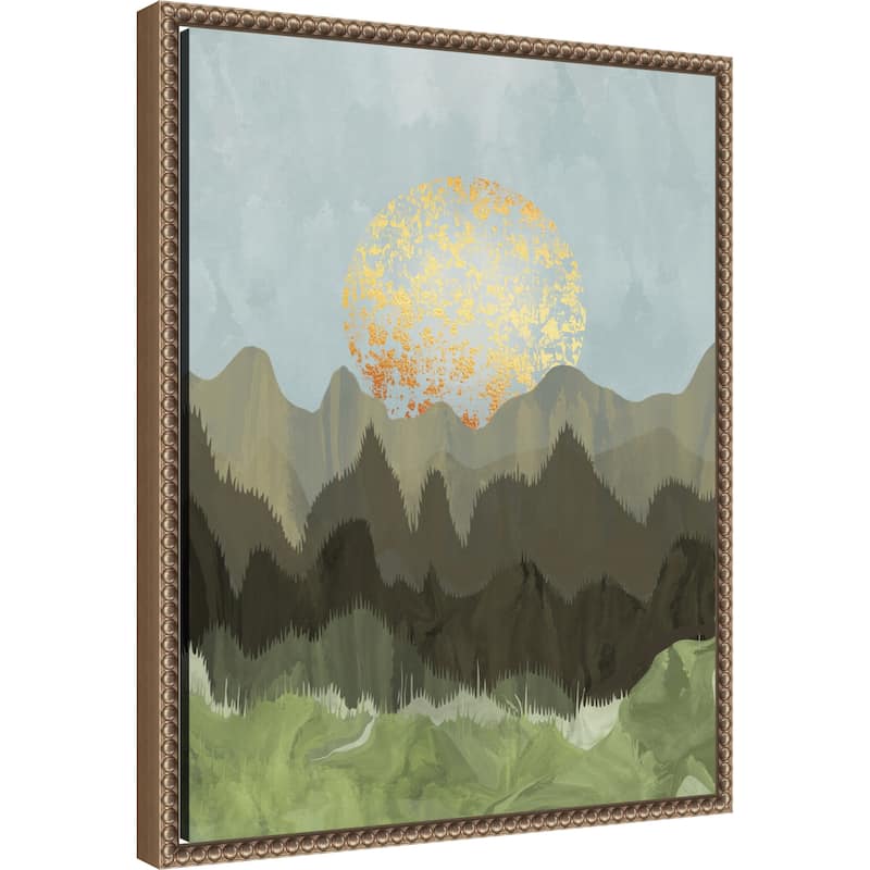 Mountain View by Sannel Larson Framed Canvas Wall Art Print