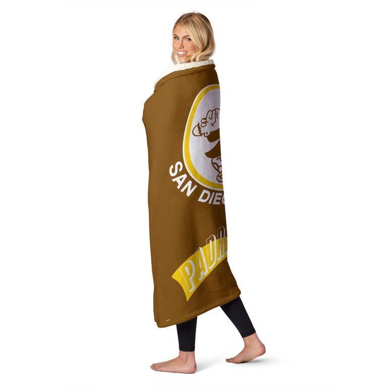 MLB CC Throwback Silk Touch Sherpa Throw Blanket
