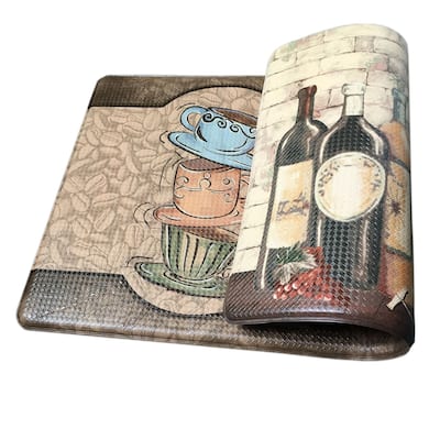 Anti-fatigue Kitchen Mat Rubber Rugs Waterproof 31'' x 18 '' Two sides-usage - N/A