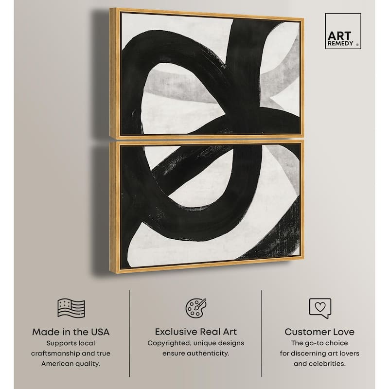 Infinite Loop I Canvas Set of 2 by Art Remedy