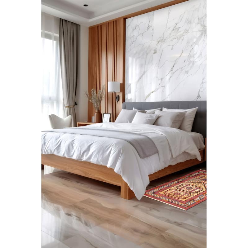 ECARPETGALLERY Hand-knotted Teimani Tan Wool Rug - 2'8 x 4'4