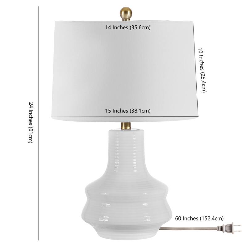 SAFAVIEH Lighting Genra 24-inch LED Table Lamp - 15" W x 15" L x 24" H