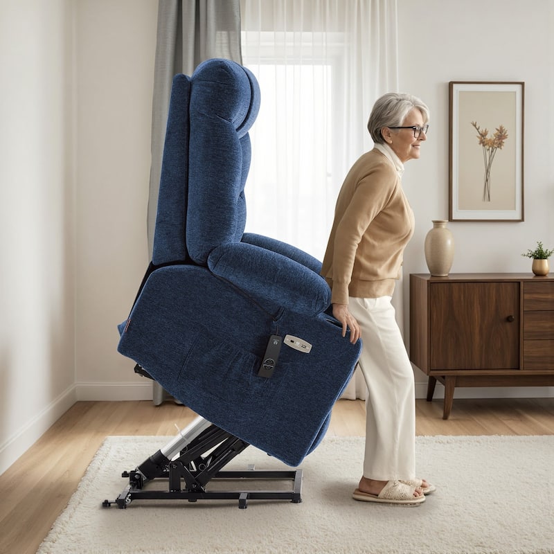 Power Lift Recliner Chair for Elderly, Fabric