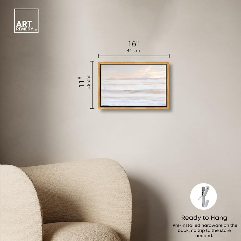 Gilded Dawn Canvas by Art Remedy