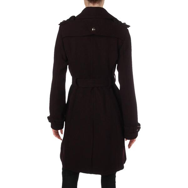 Shop Guess Women S Wool Blend Belted Winter Midi Coat Overstock