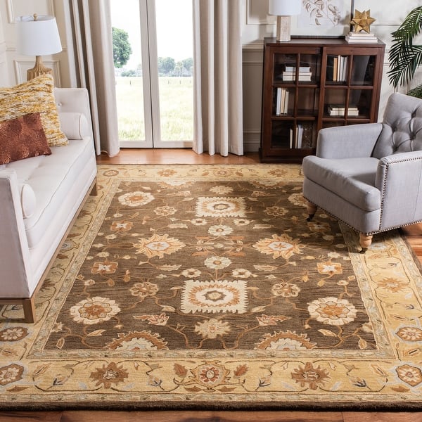 slide 2 of 143, SAFAVIEH Handmade Anatolia Madeline Traditional Hand-spun Wool Rug