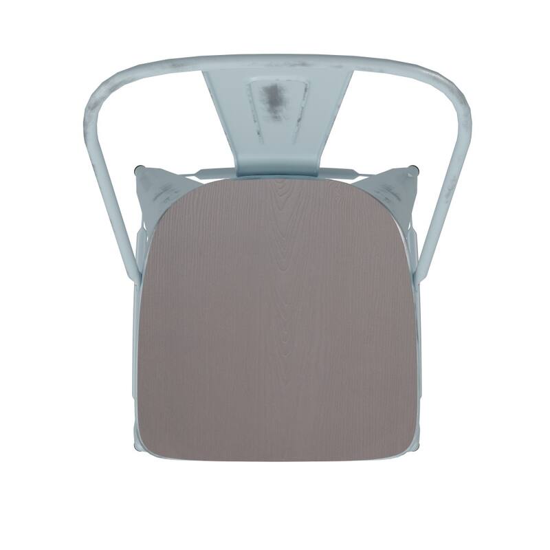 All-Weather Bar Height Stool with Poly Resin Seat