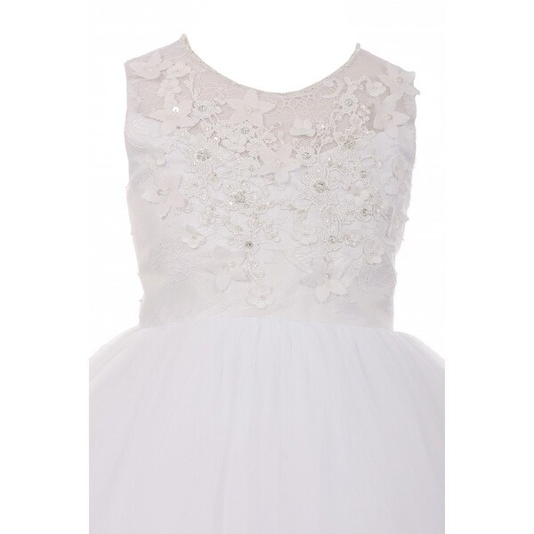 illusion flower girl dress