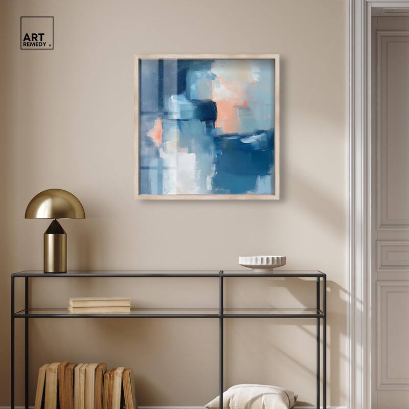 Whispering Blue I Shadowbox by Art Remedy