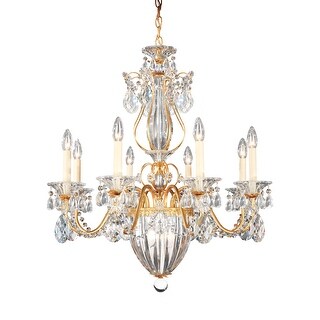 Bagatelle 3 Light 120V Semi-Flush Mount in Heirloom Gold with Clear Heritage Handcut Crystal main image 0
