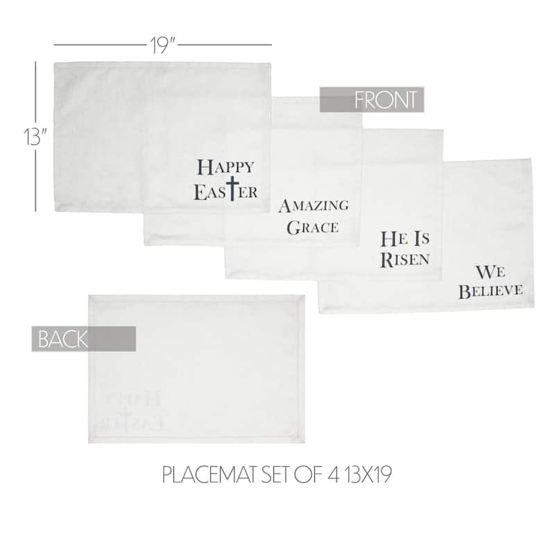 Risen Placemat Set of 4 13x19