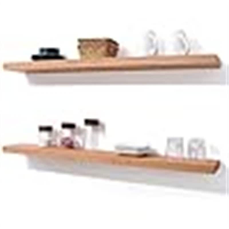 Floating Shelves - 6"D x 36"W x 1.2"H - 6"D x 36"W x 1.2"H - Natural Oak