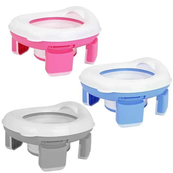 slide 2 of 9, Portable Baby Potty Chair Cover with Splash Guard for Travel