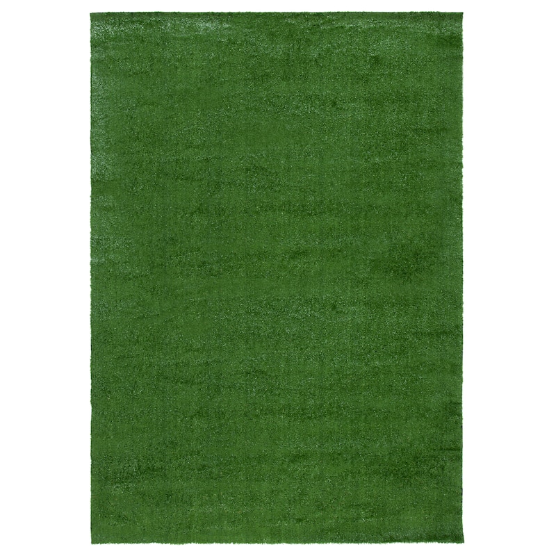 SAFAVIEH Handmade Vista Marjolene Faux Grass Indoor/ Outdoor Waterproof Rug