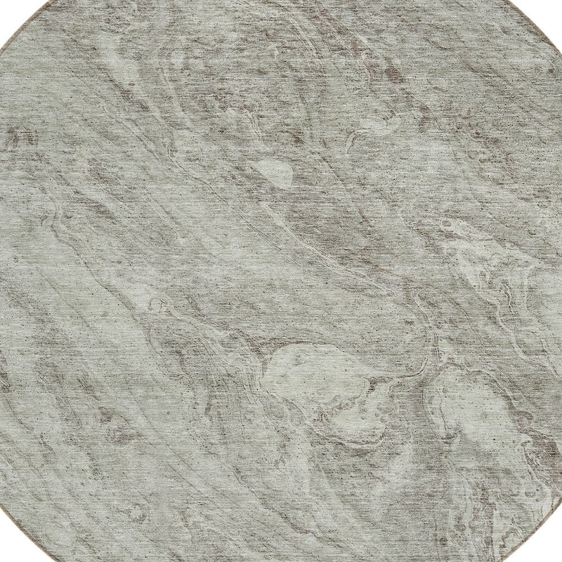 HomeRoots Abstract Transitional Rectangle Outdoor Rug