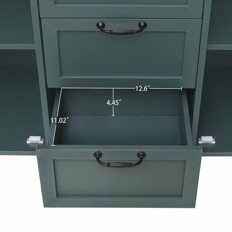 Accent Storage Cabinet with 2 Doors and 3 Drawers