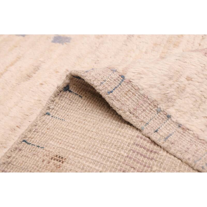 ECARPETGALLERY Hand-knotted Pak Finest Marrakesh Ivory Wool Rug - 7'7 x 10'0