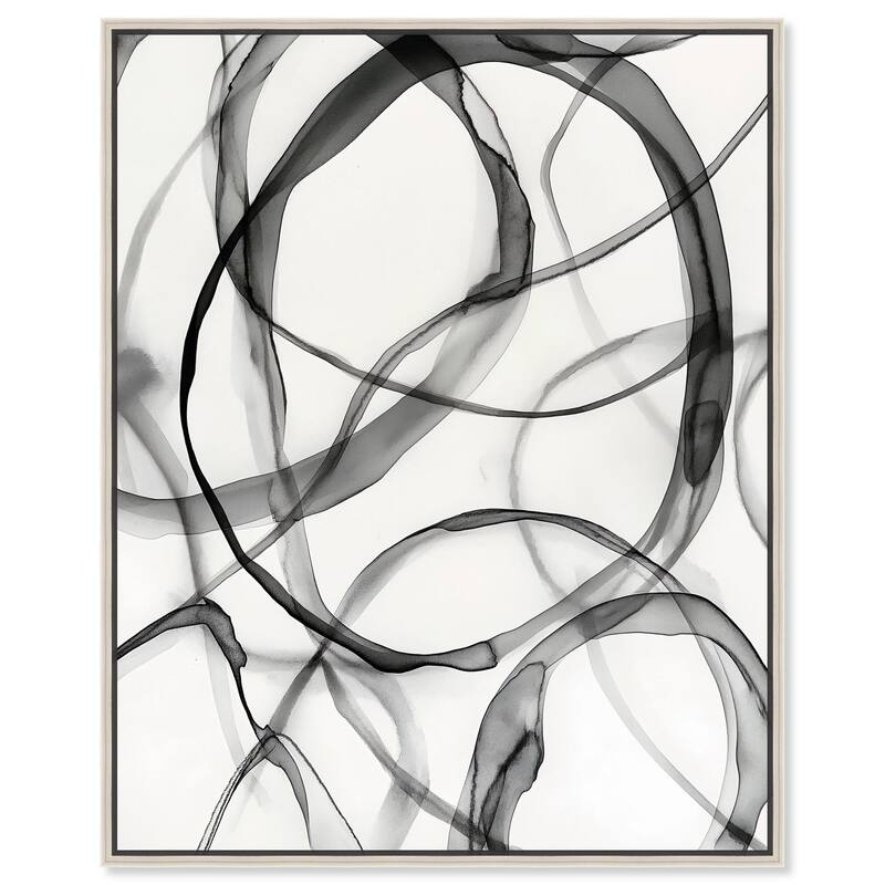 Dynamic Interplay II Canvas by Art Remedy - Silver - 36" x 45"
