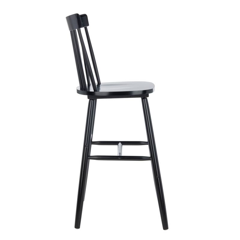 SAFAVIEH Belva 30-inch Spindle Farmhouse Bar Stool (Set of 2) - 20" W x 21" D x 44" H - 20"W x 21"D x 44"H